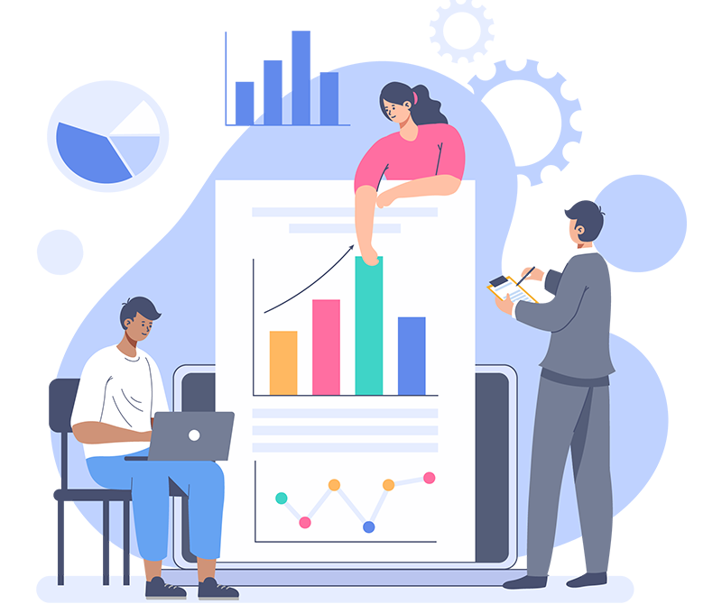 Business analytics and data visualization team